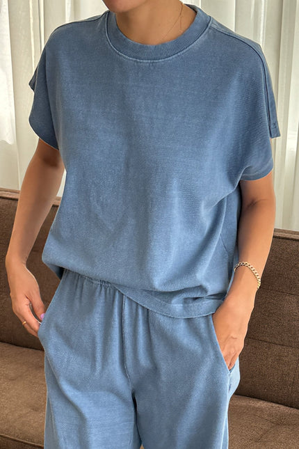 Le Bon Shoppe Jeanne Tee - Cornflower