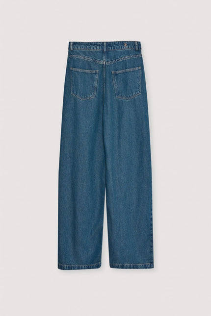 The New Society Pleated Denim Trouser