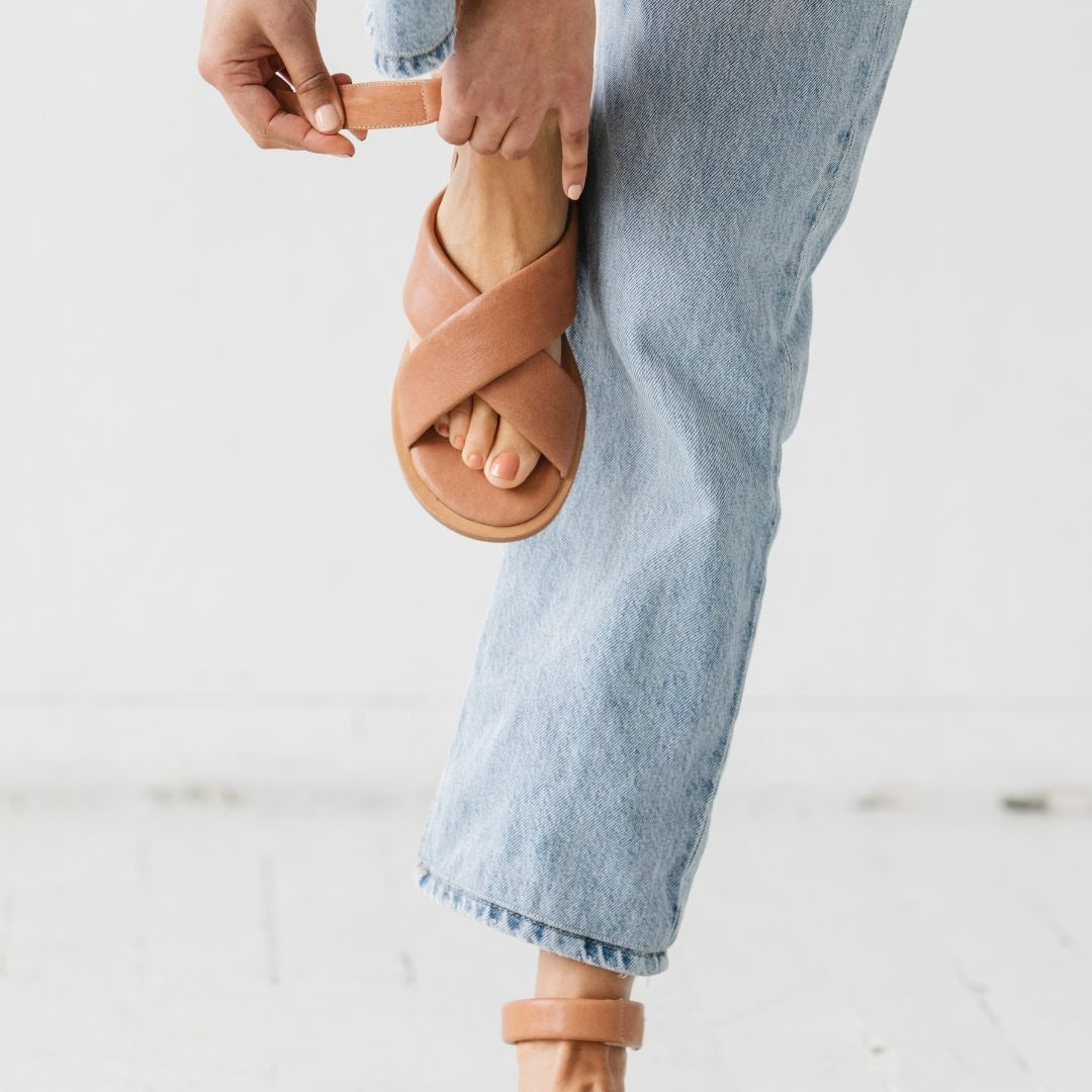 Either/Or Mary The Comfort Sandal - Cognac