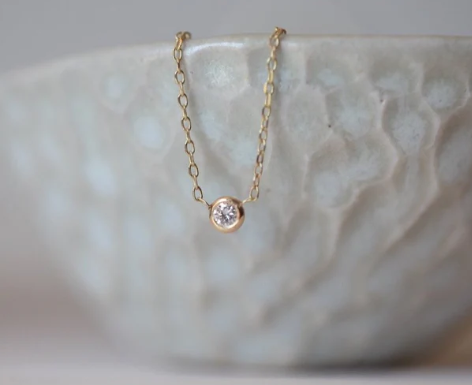 Gjenmi 14K Gold + Diamond CGW Necklace