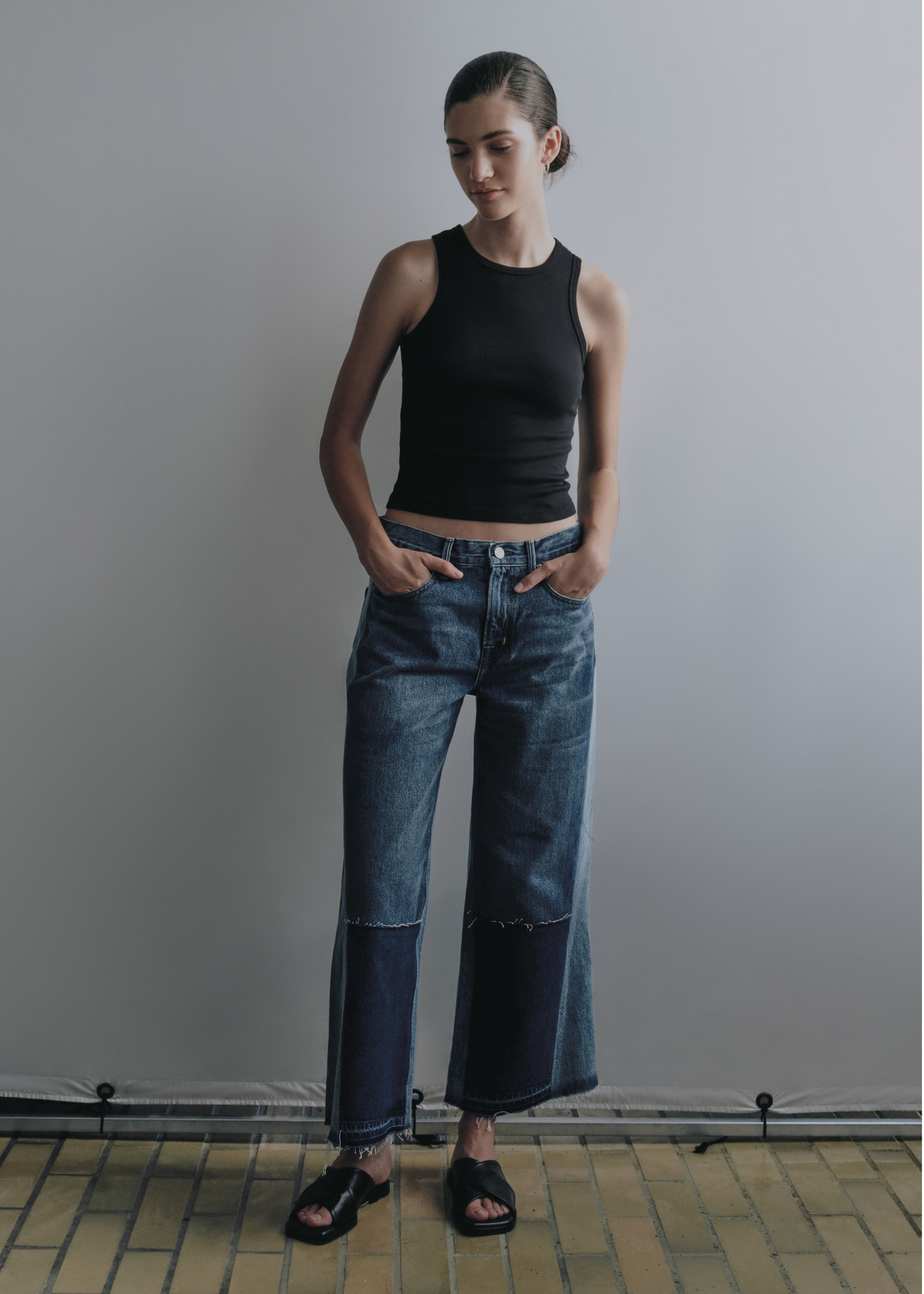 Noend Denim Emma Upcycled Crop