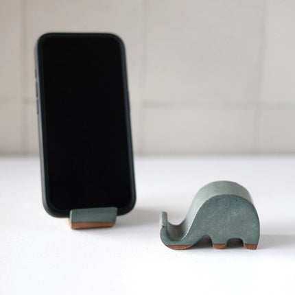 Gravesco Handmade Pottery Elephant Card/Phone Holder