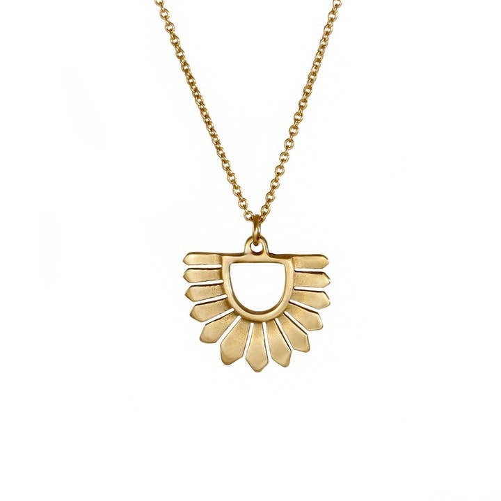 Carolyn Keys Handmade Jewelry - Osa Necklace in Brass