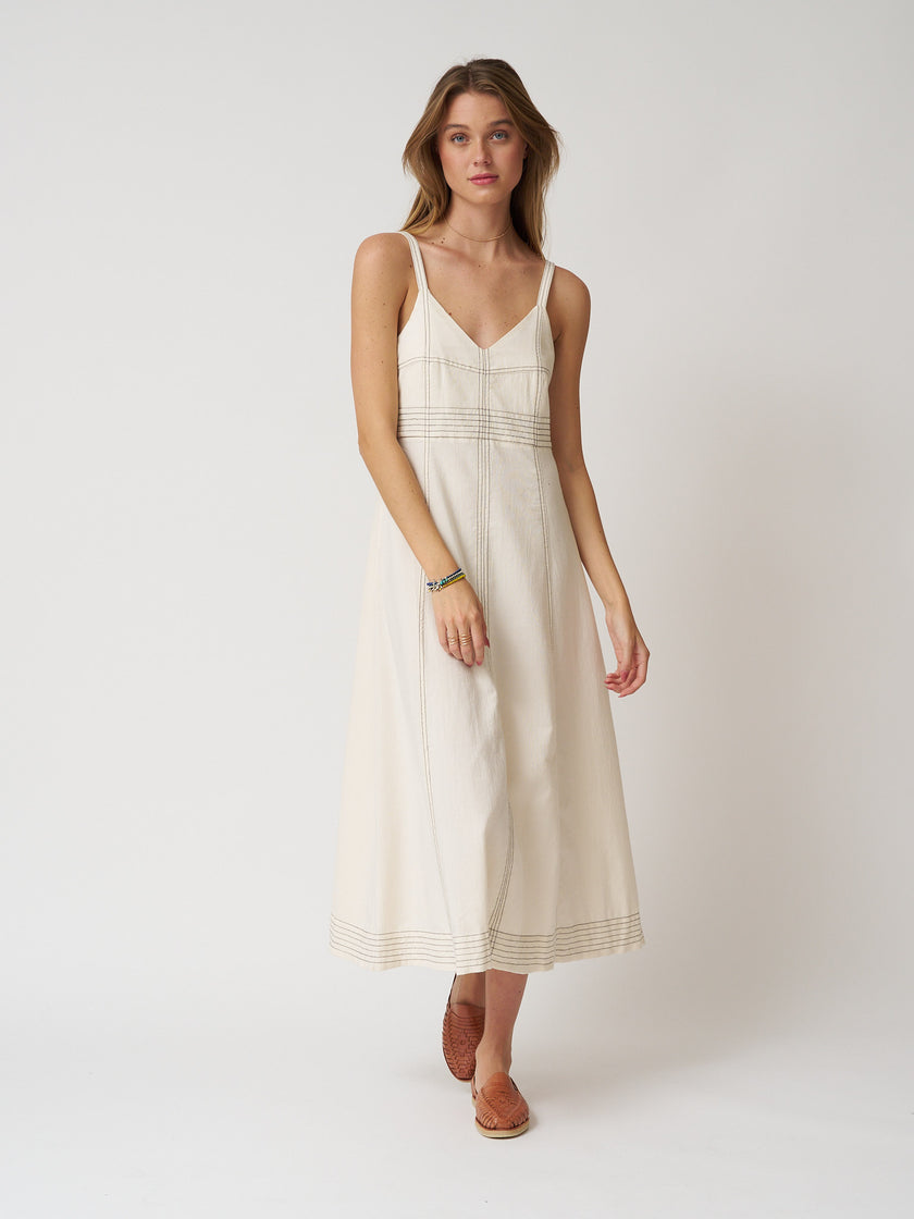 Handloom Eva Maxi Dress - Natural