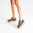 Woden Ronja Plateau Sneaker - Chocolate Multi