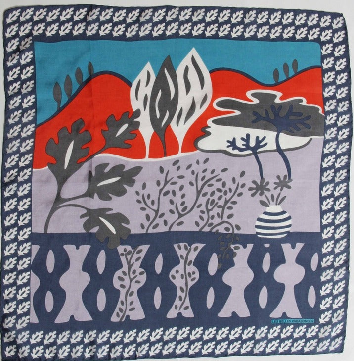 Les Belles Vagabondes 100% Silk Square