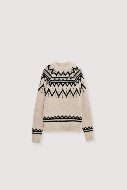 The New Society Wool Jumper in Moonlight Vigore