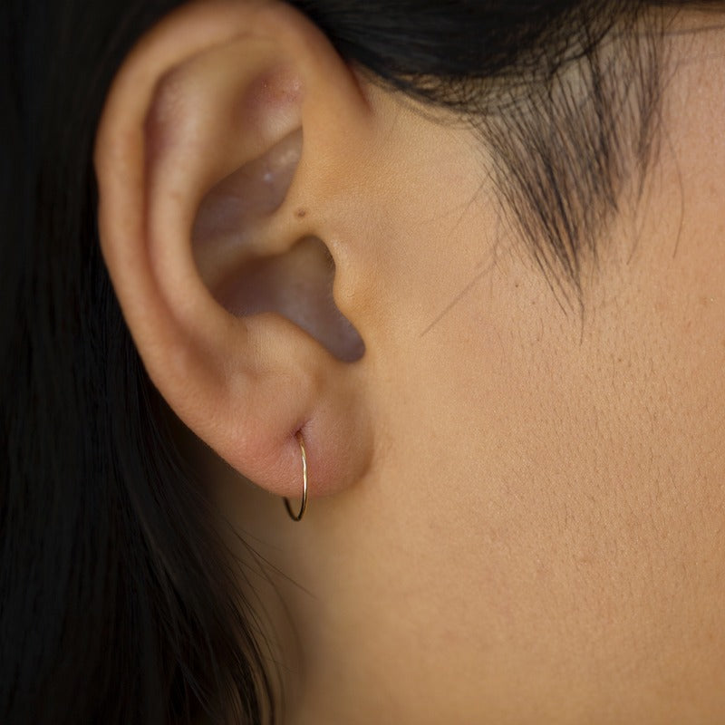 Gjenmi 14K Gold LA Hoop - Small - Single or Pair