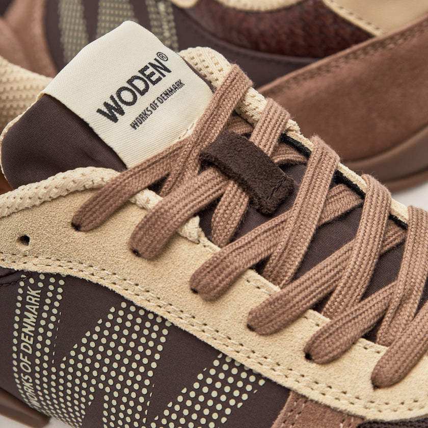 Woden Ronja Plateau Sneaker - Chocolate Multi
