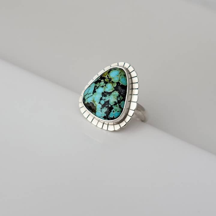 Carolyn Keys Handmade Jewelry - Lumi Ring #31 - Hubei Turquoise - Size 6
