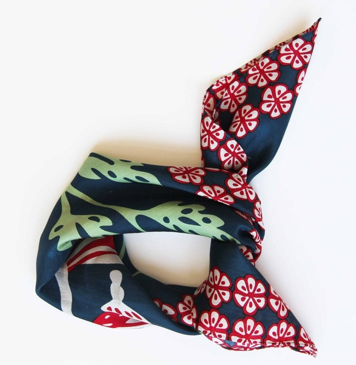 Les Belles Vagabondes 100% Silk Square