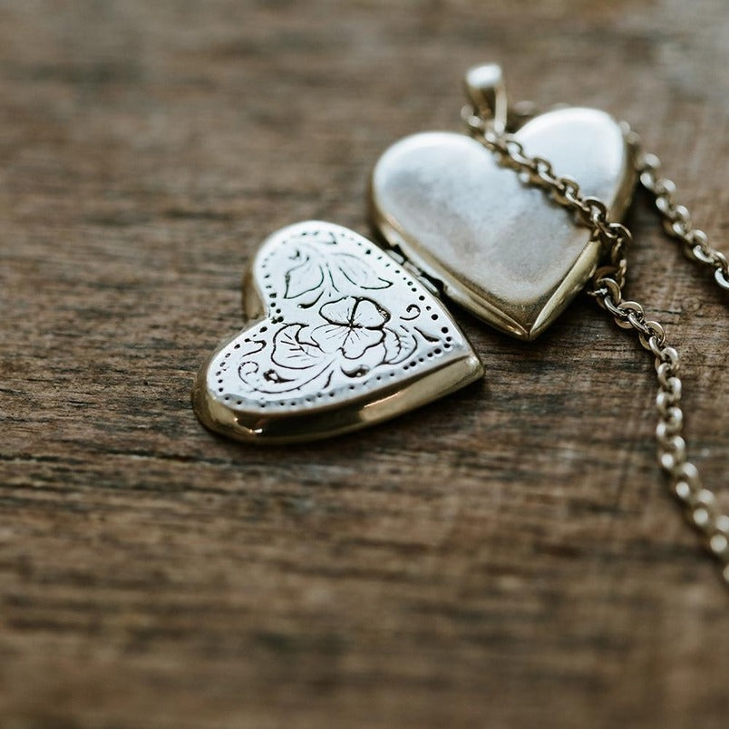 Love Is Project Sterling Silver Heart Locket with Sterling Silver 18