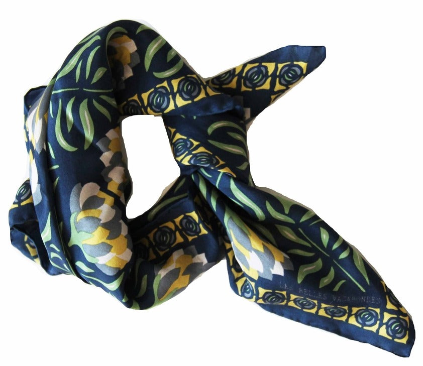 Les Belles Vagabondes 100% Silk Square