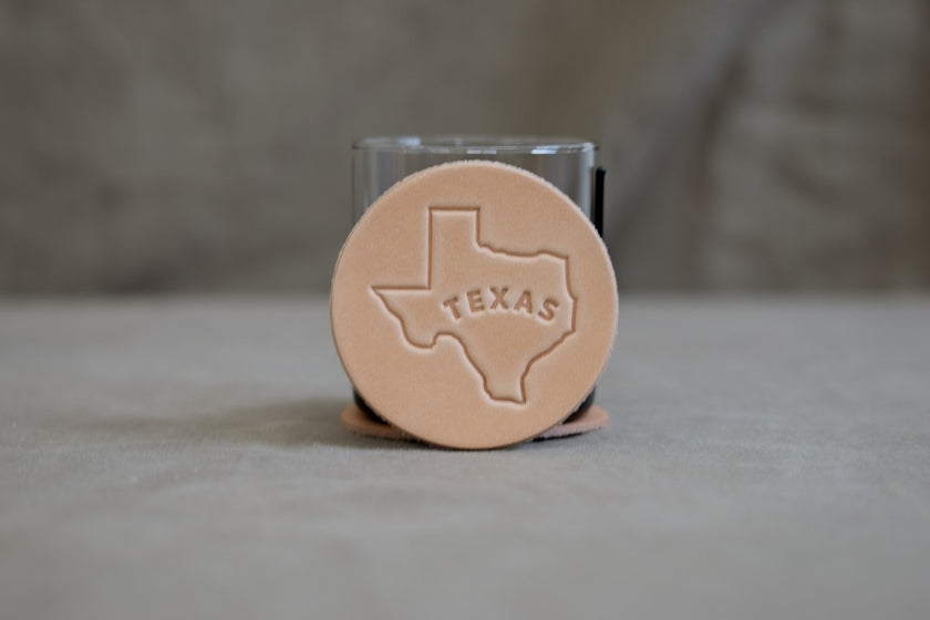 Manready Mercantile Hand Stamped Texas Coasters - Set of 4