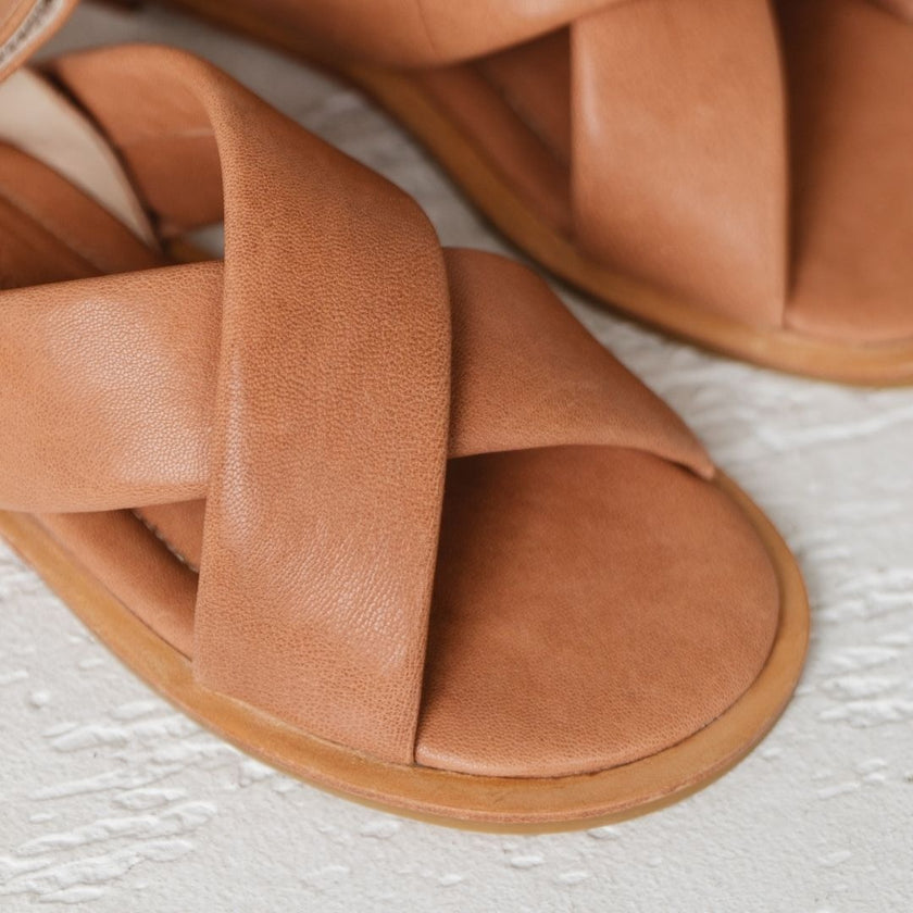 Either/Or The Comfort Sandal - Cognac