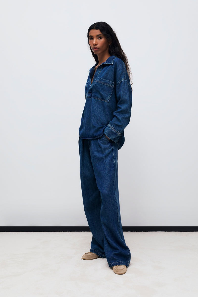 The New Society Oversized Denim Shirt