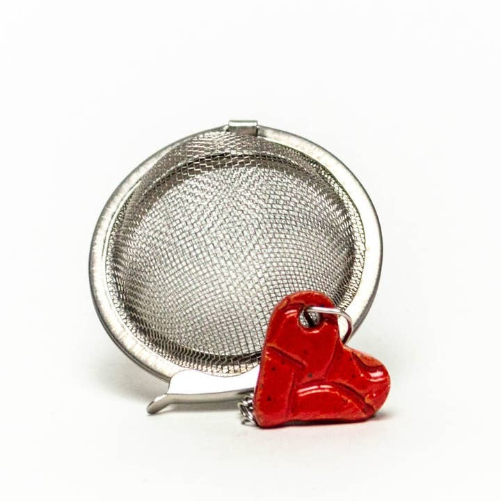 White Squirrel Clayworks Handmade Ceramic Charm Tea Infuser