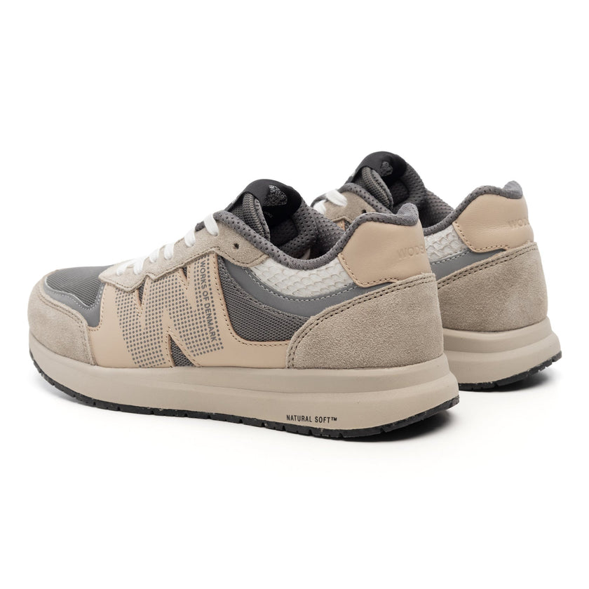 Woden Rigmor Reflective Sneaker - Silver Mink
