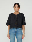 Louise Misha Cotton Louviana Top in Black