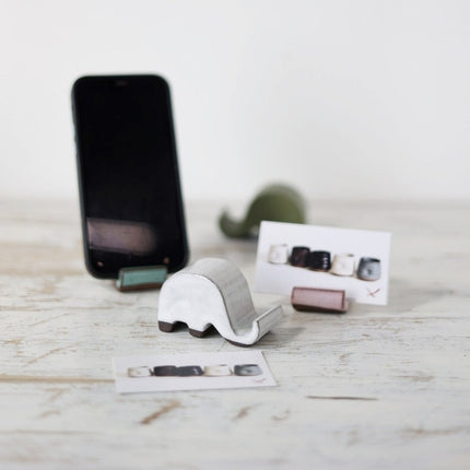 Gravesco Handmade Pottery Elephant Card/Phone Holder