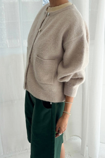 Le Bon Shoppe Amelie Alpaca Cardigan - Smoke