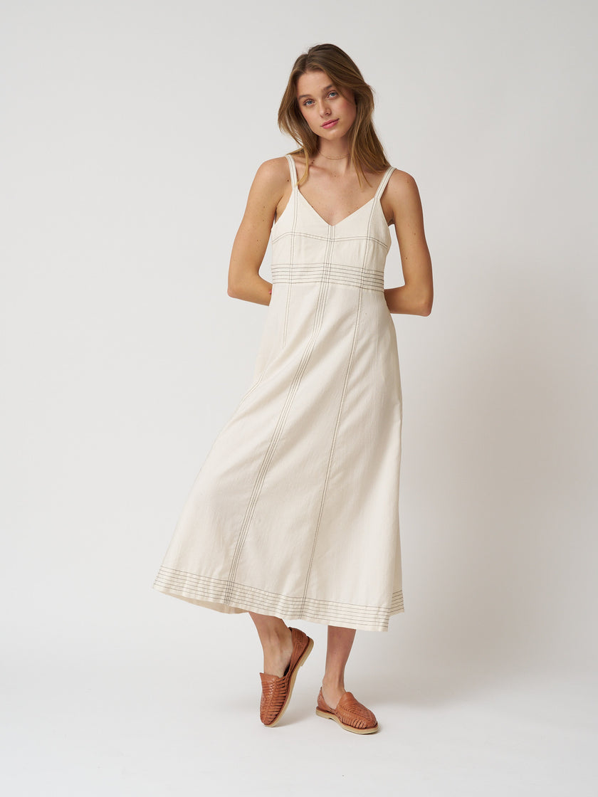 Handloom Eva Maxi Dress - Natural