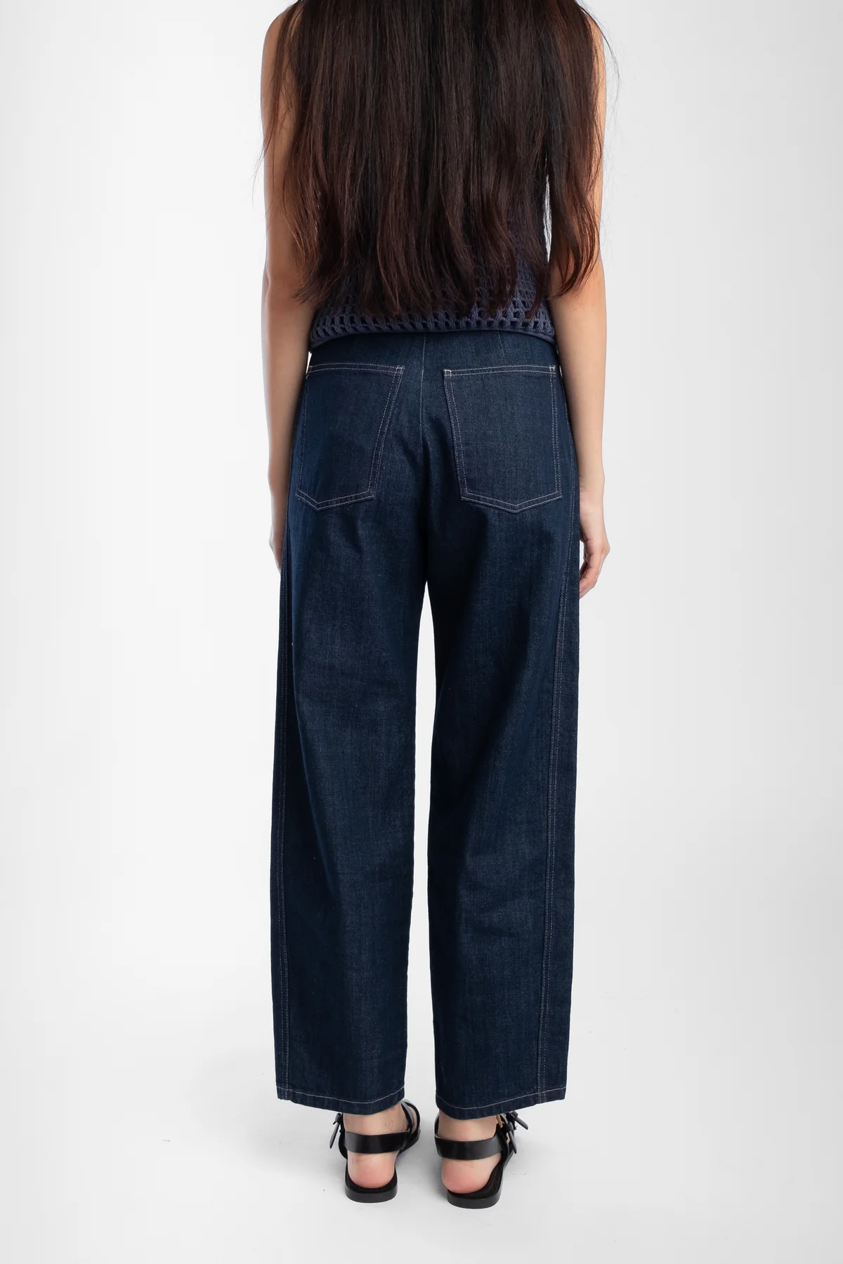 Micaela Greg Dark Indigo Panel Jean