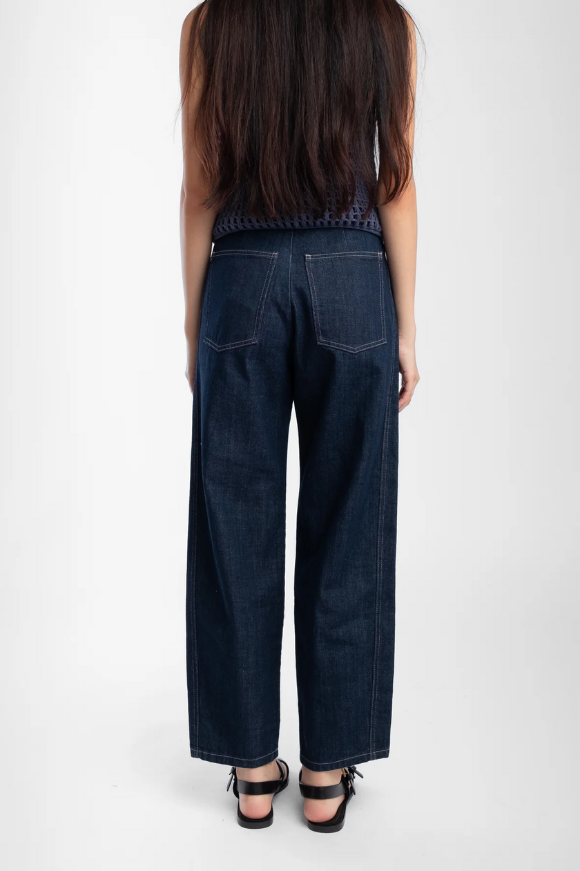 Micaela Greg Dark Indigo Panel Jean