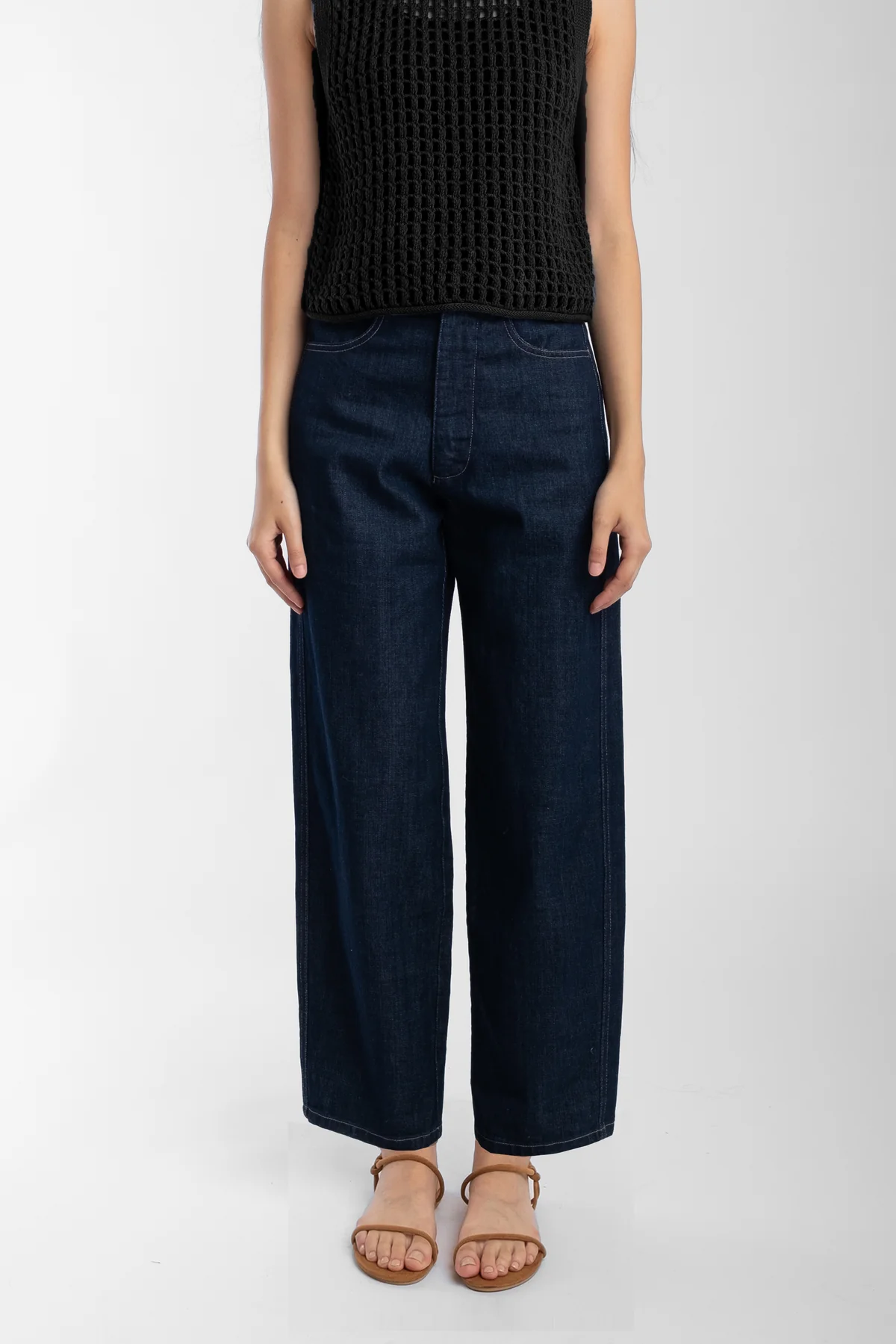 Micaela Greg Dark Indigo Panel Jean