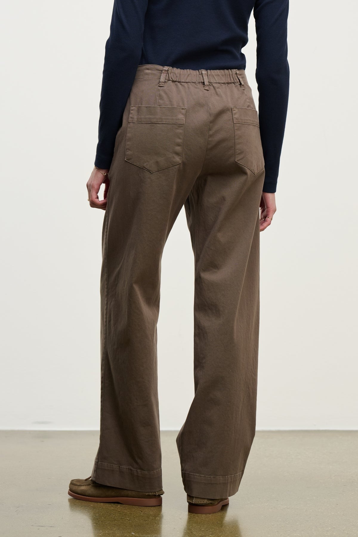 Velvet by Graham & Spencer Wide Leg Pant in Bark