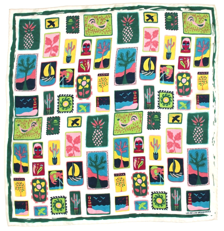 Les Belles Vagabondes 100% Silk Square - Small