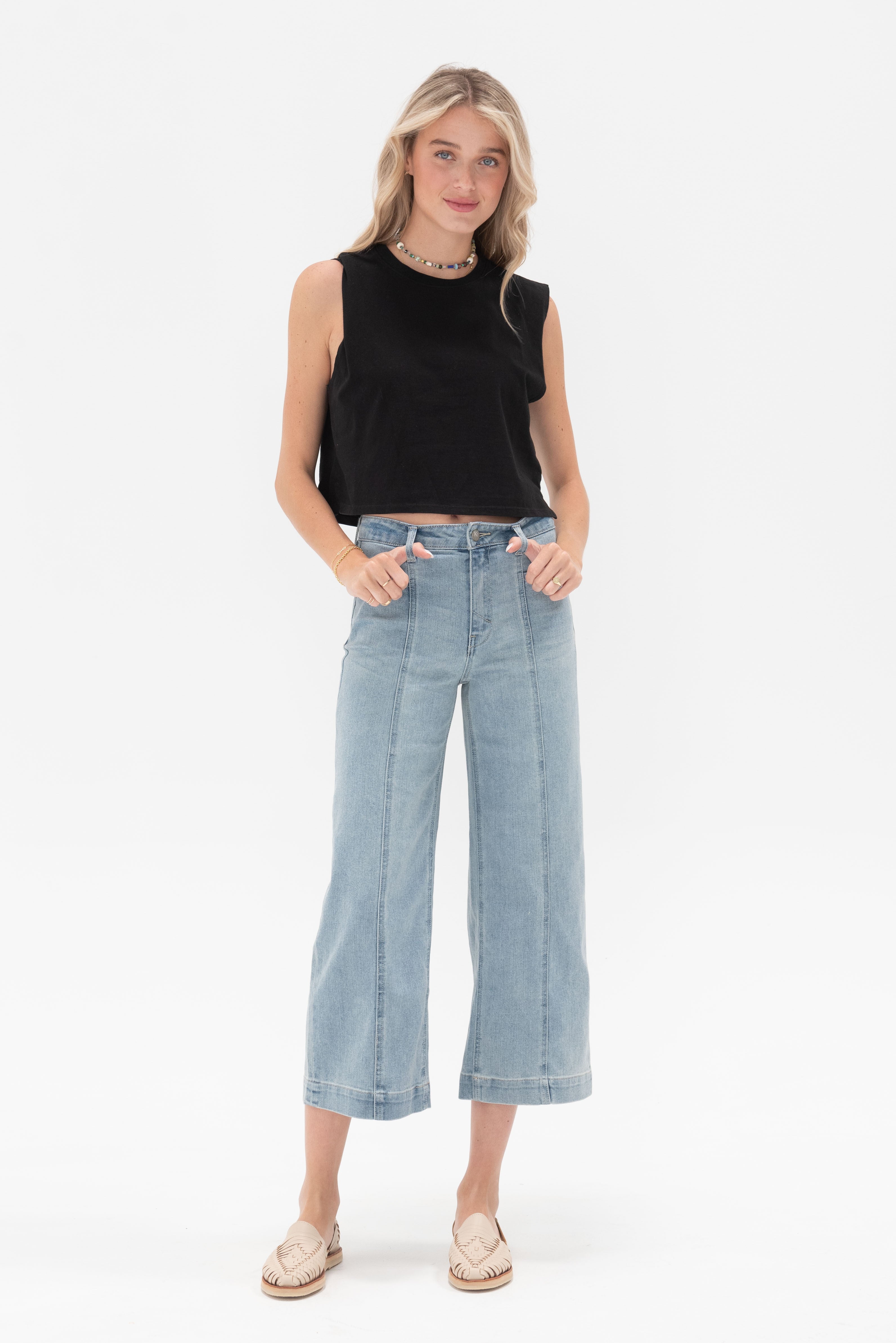 By Together Solene Crop Top - Black