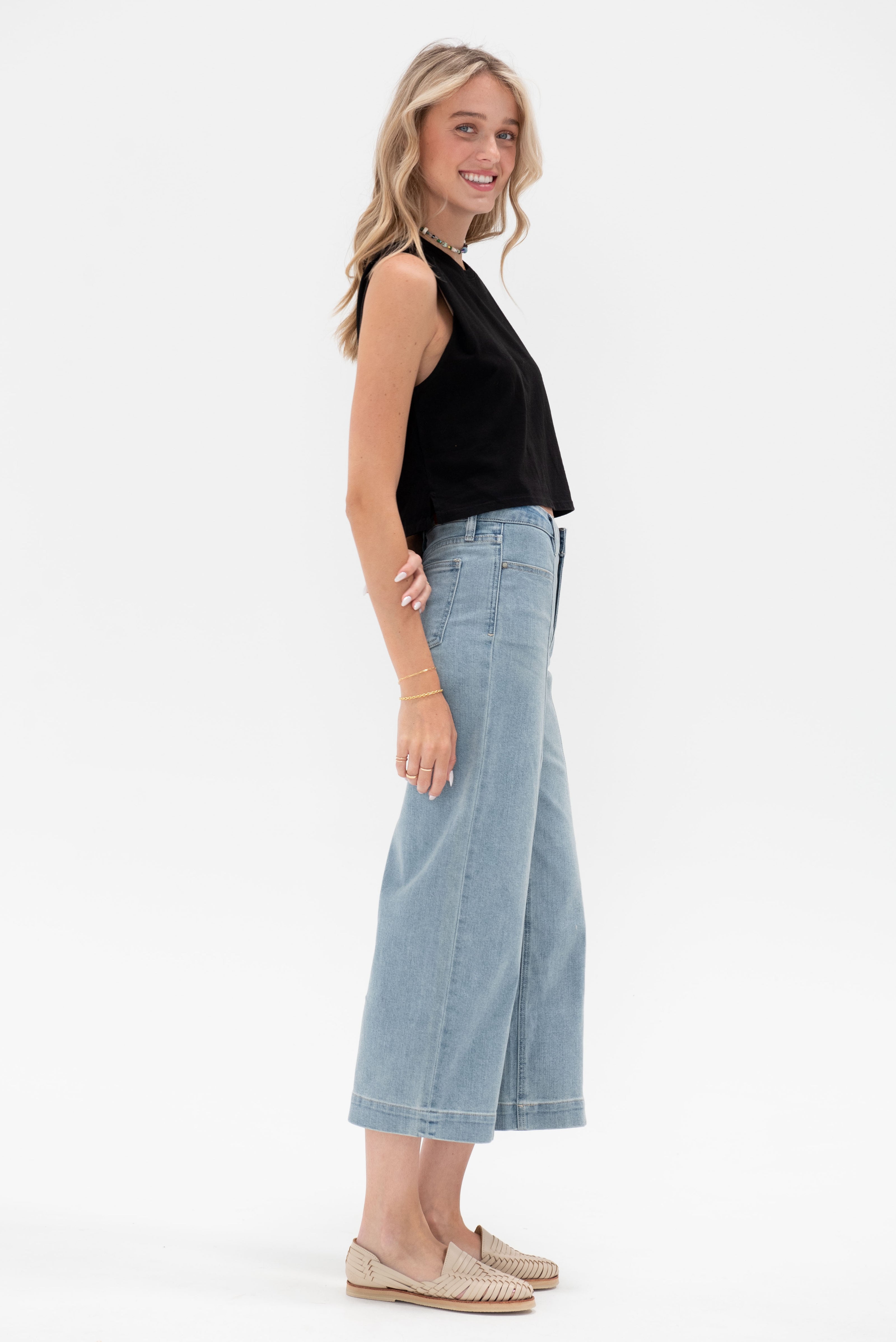 By Together Solene Crop Top - Black