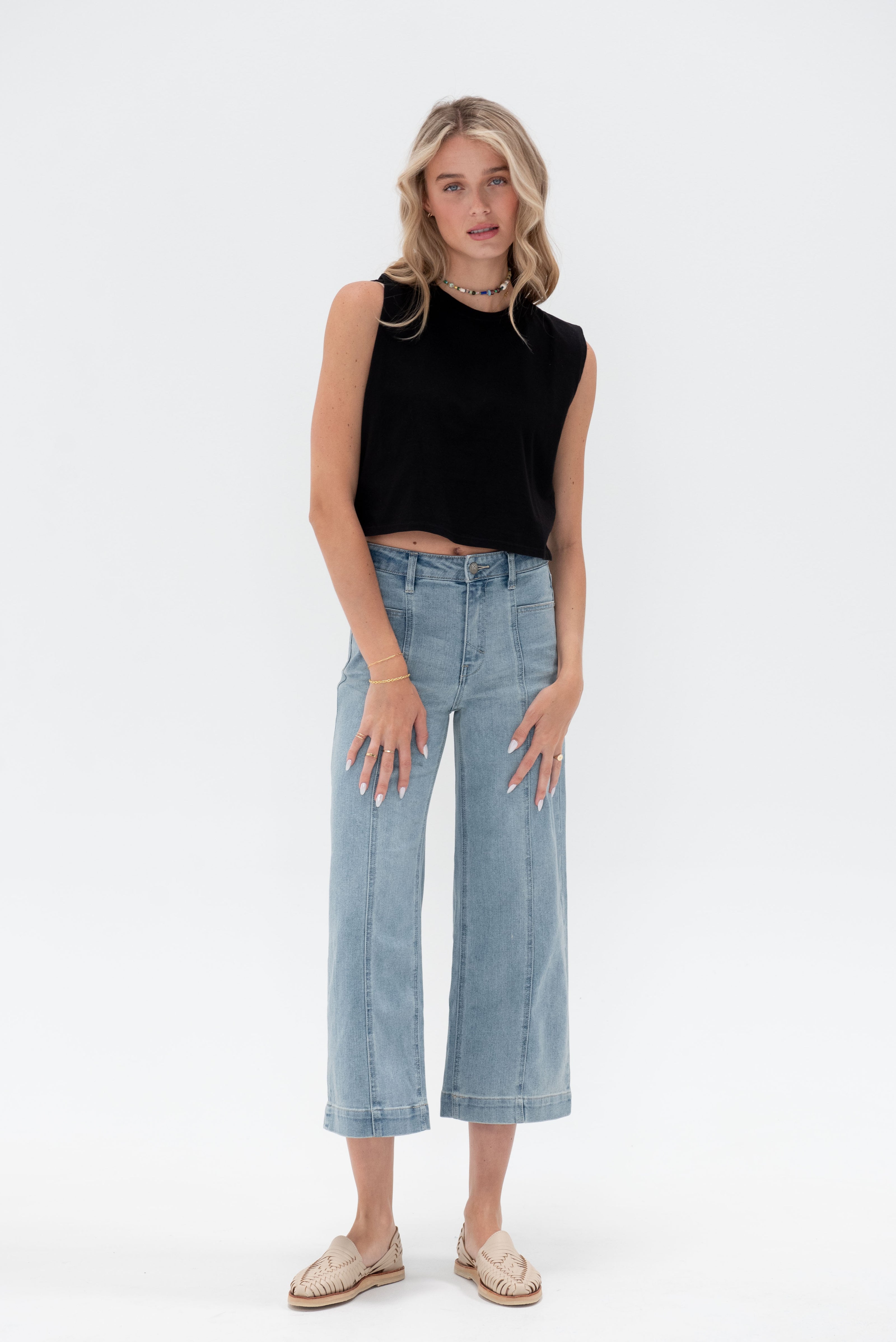 By Together Solene Crop Top - Black