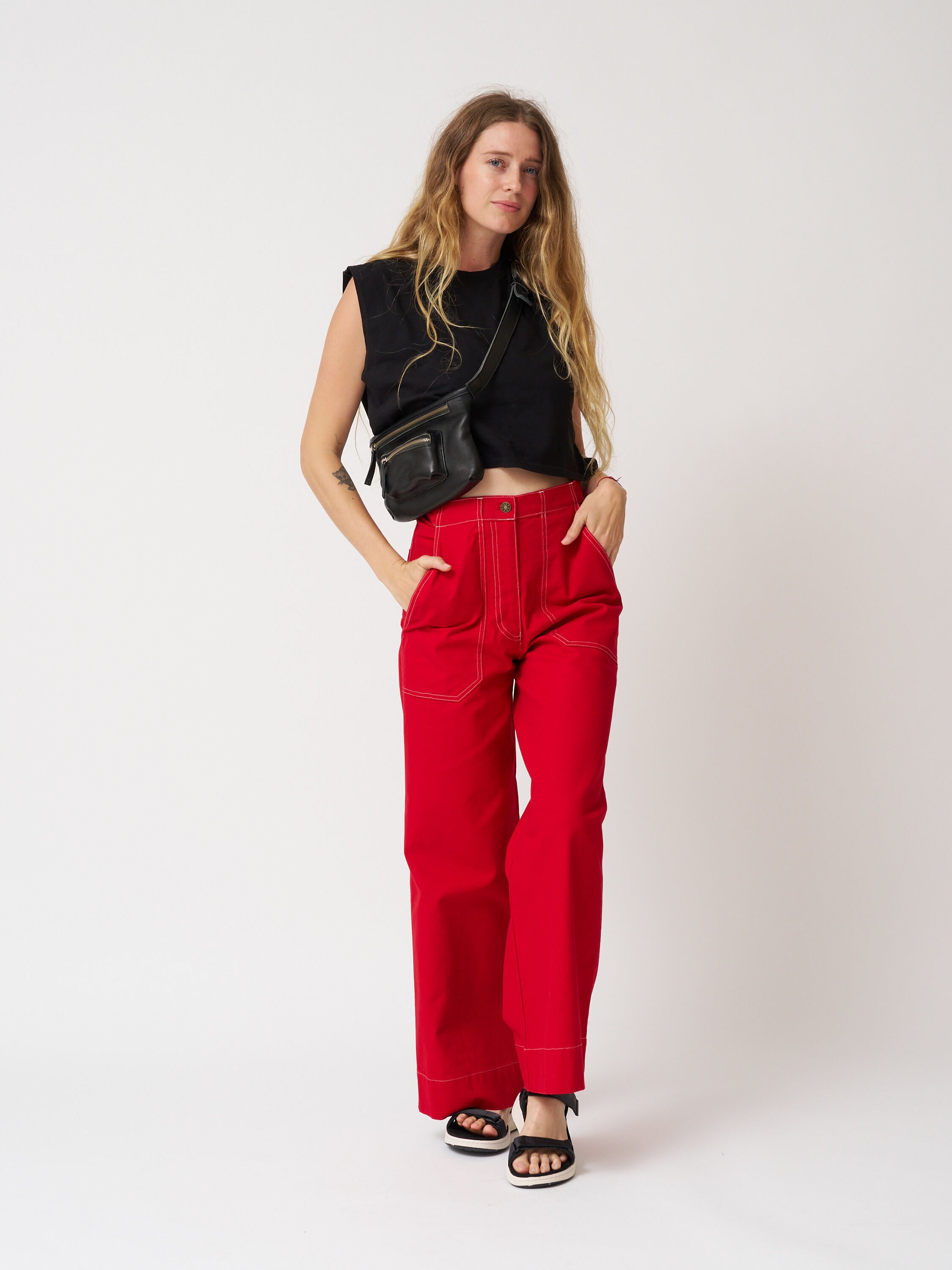 By Together Solene Crop Top - Black
