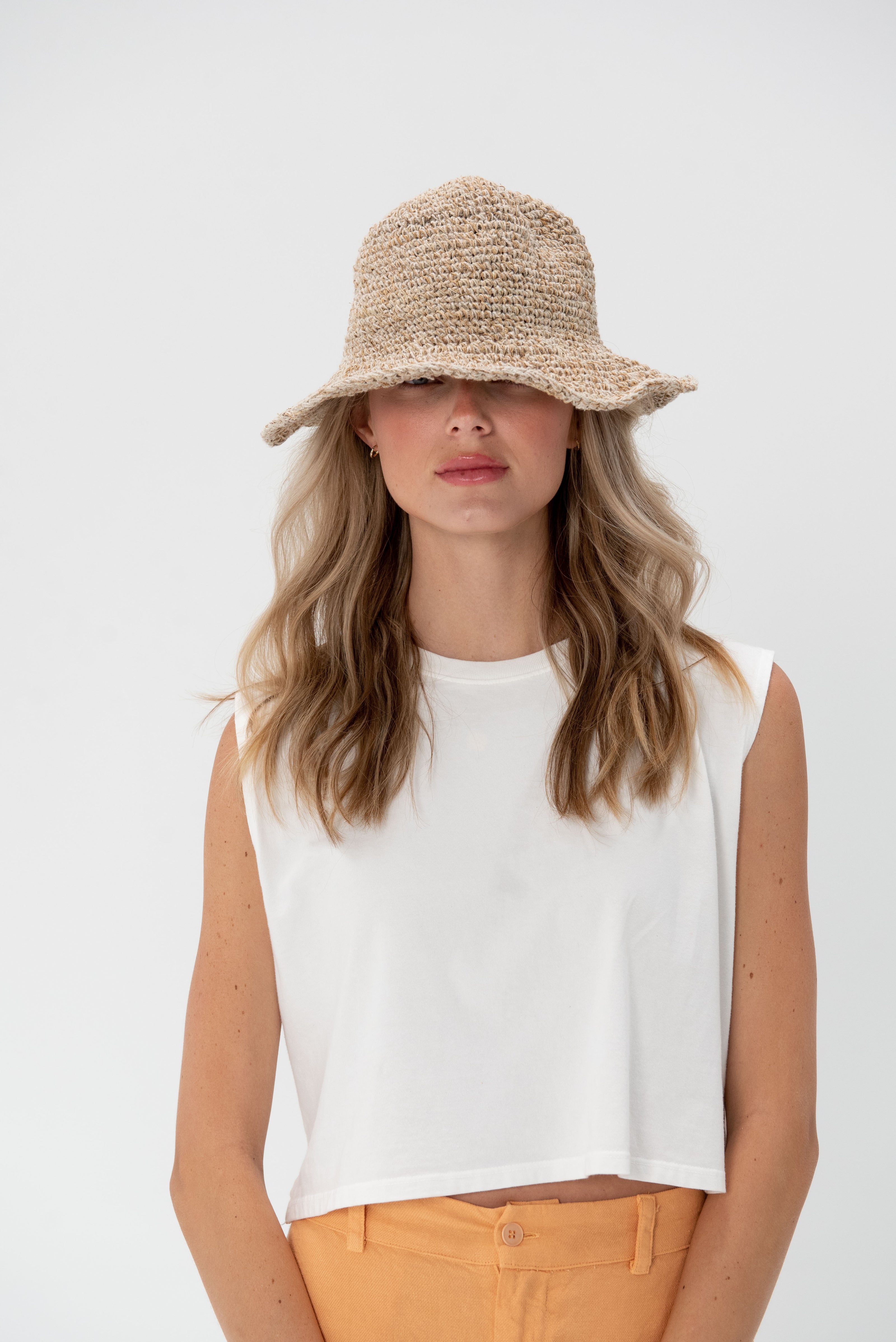 By Together Solene Crop Top - White