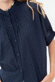 Emerson Fry Mandarin Collar Top - Organic Cotton