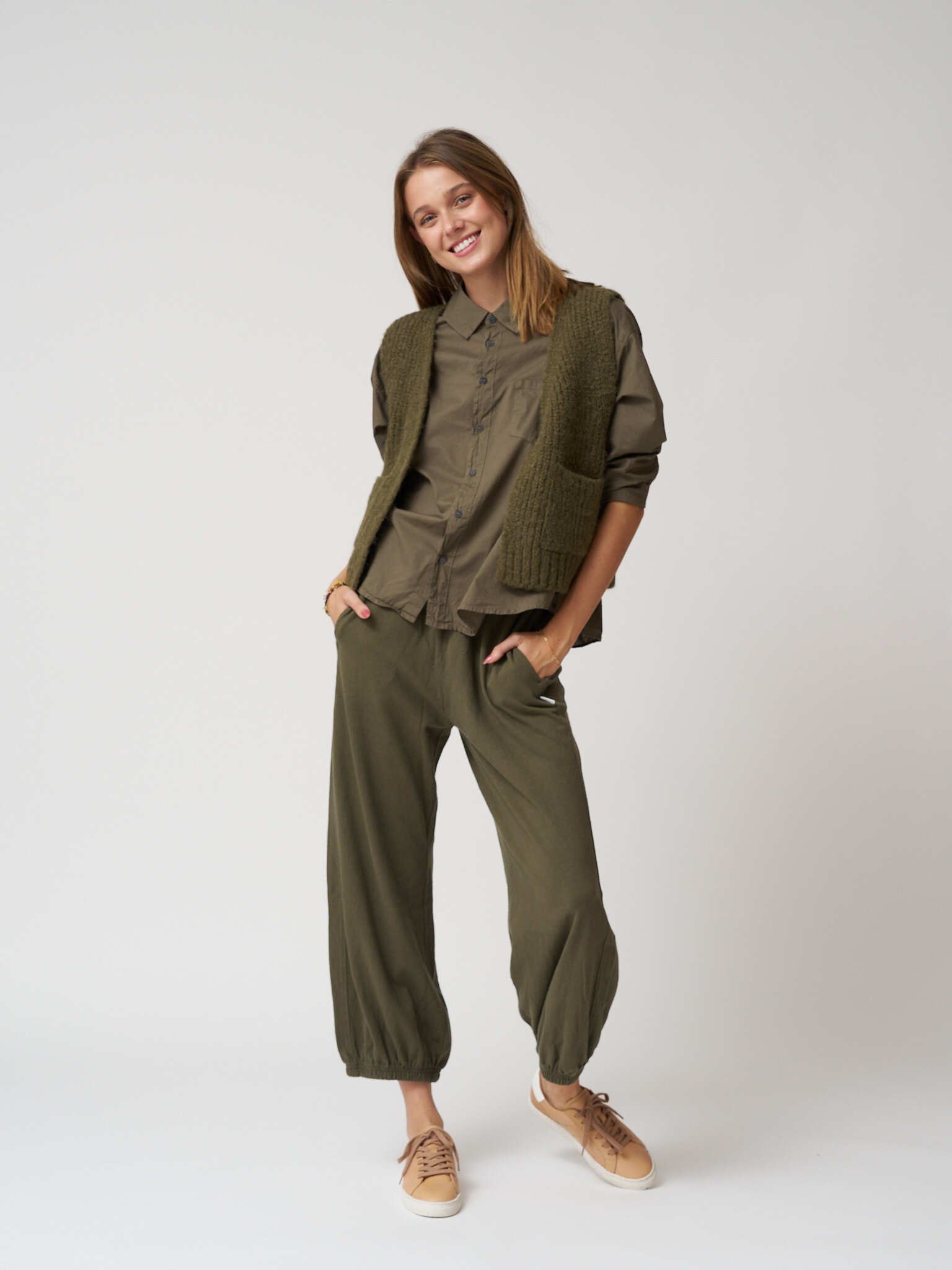 Le Bon Shoppe Balloon Pants - Olive