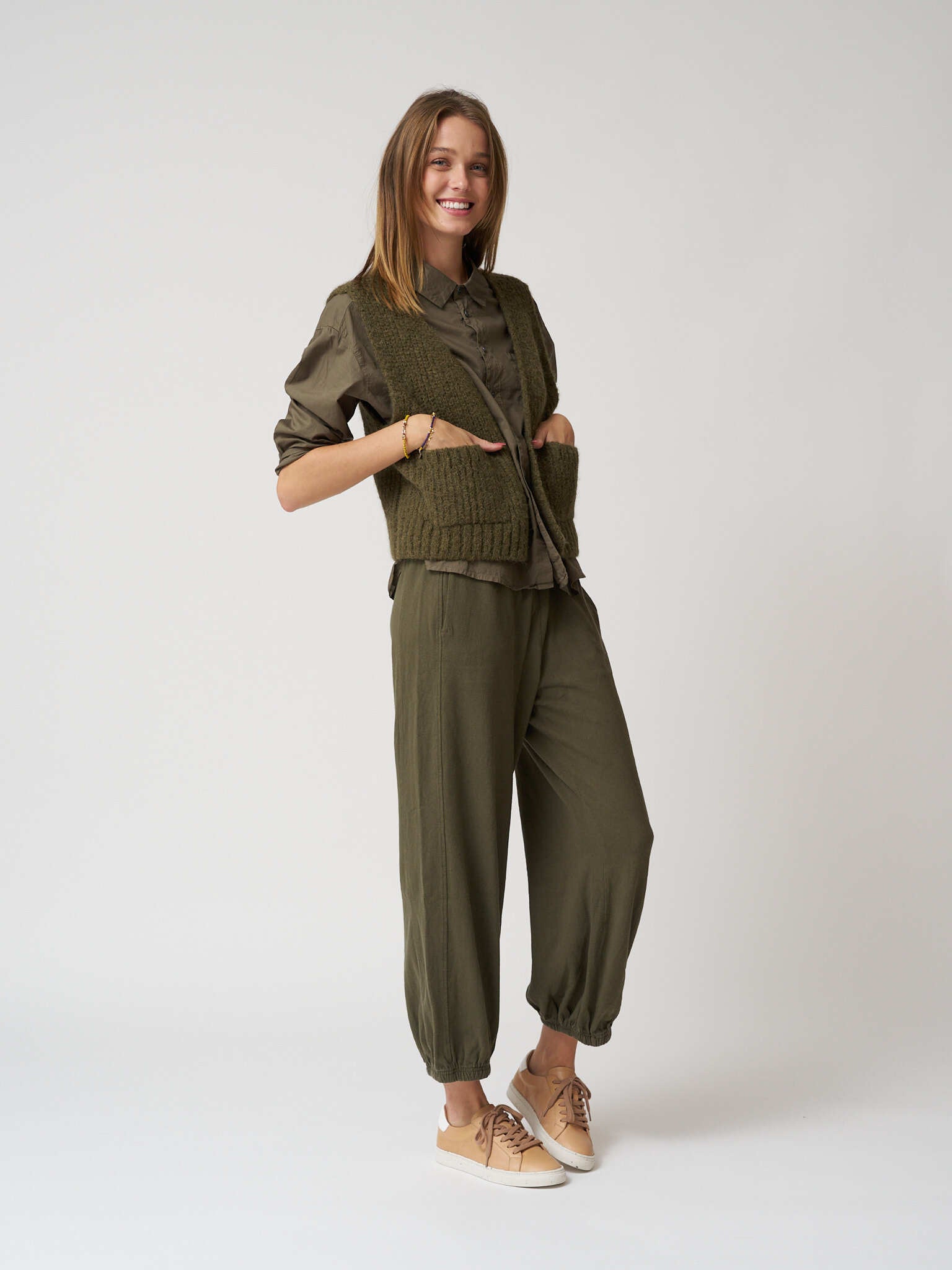 Le Bon Shoppe Balloon Pants - Olive