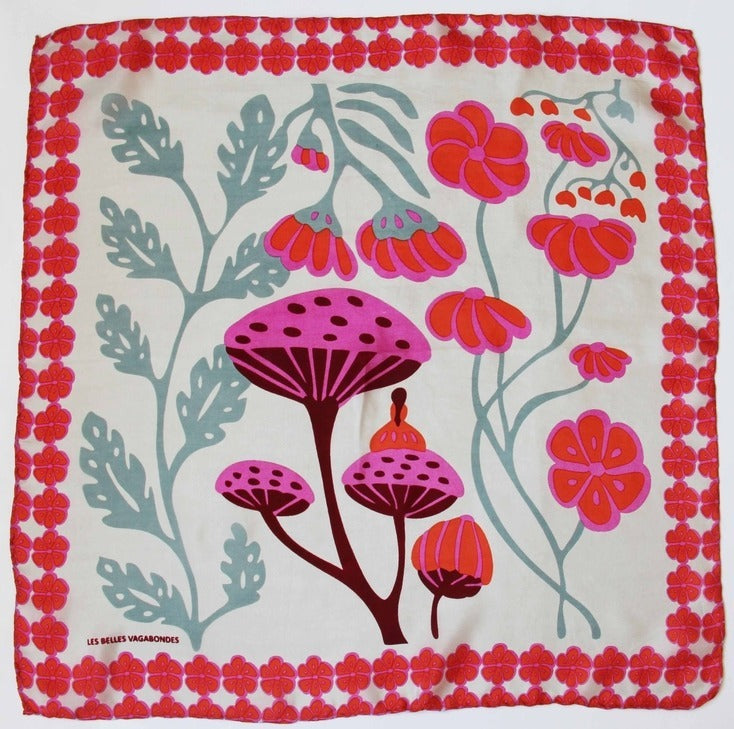 Les Belles Vagabondes 100% Silk Square