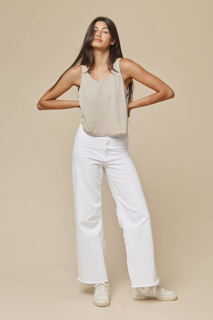Jungmaven Cropped Tank - Seafoam Green