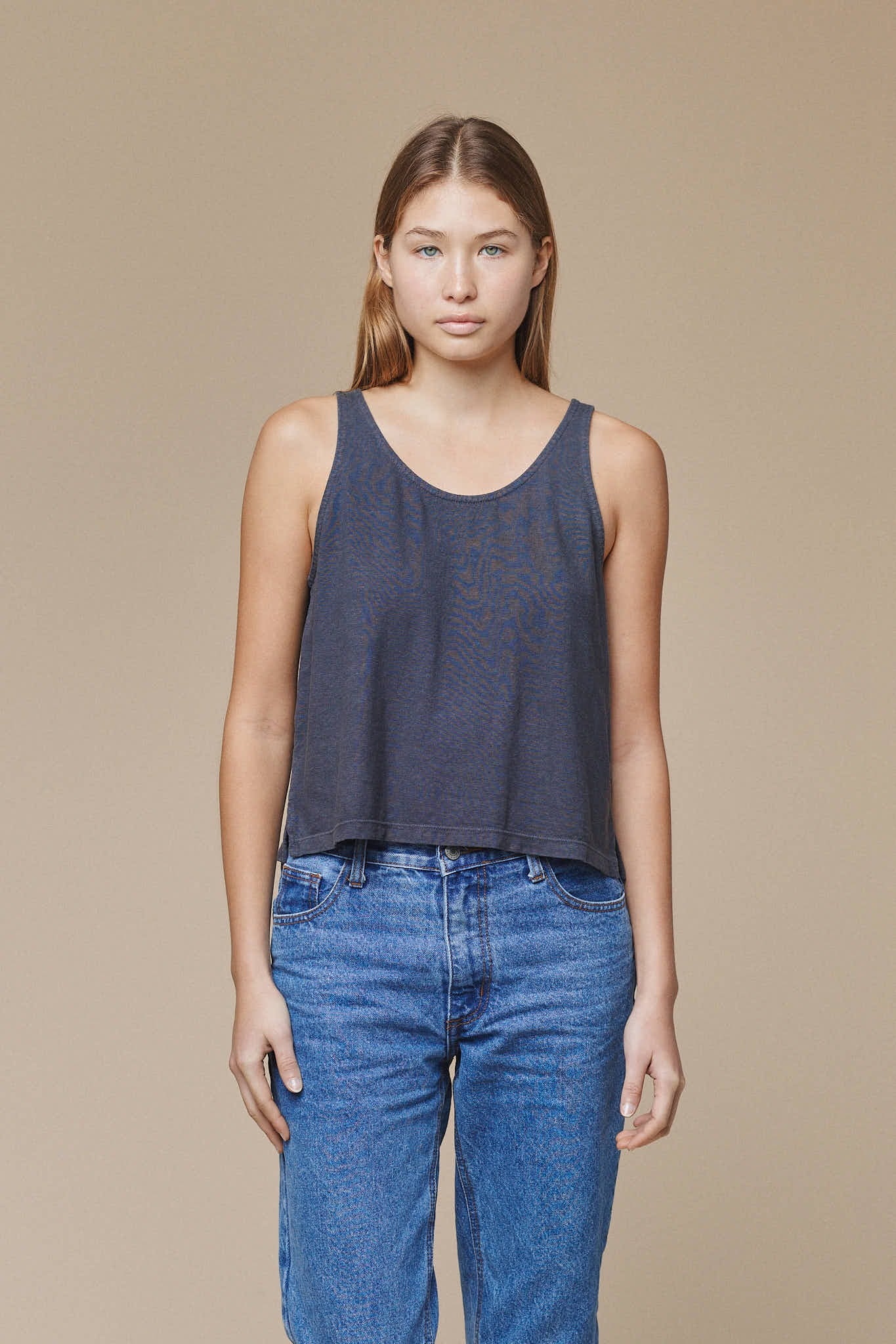 Jungmaven Cropped Tank - Seafoam Green