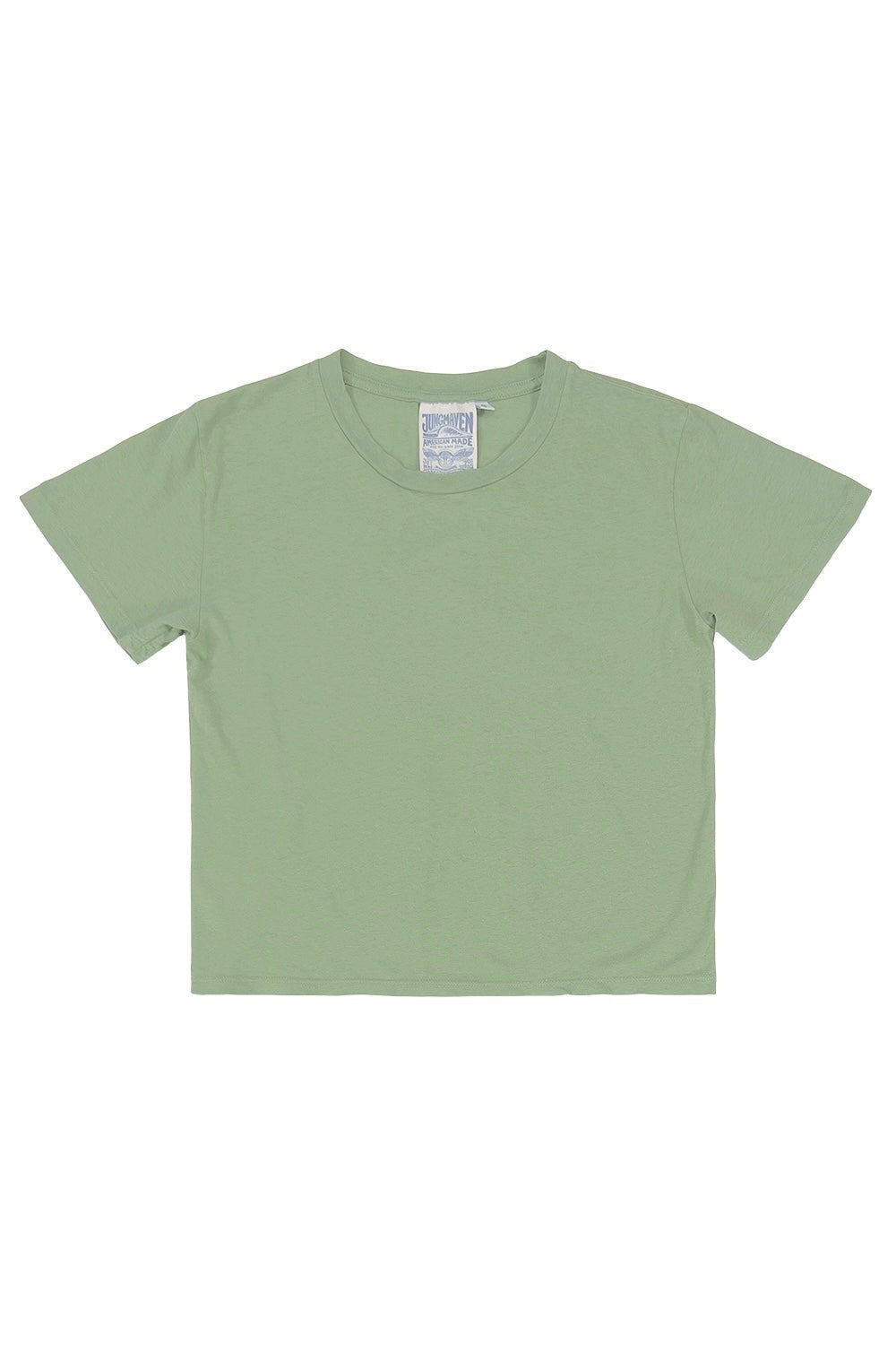 Jungmaven Cropped Ojai Tee - Pistachio