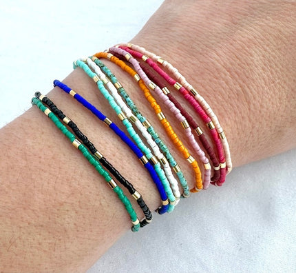 Ocean Breakup Japanese Seed Bead Bracelets