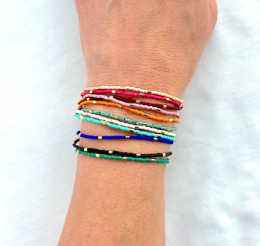 Ocean Breakup Japanese Seed Bead Bracelets