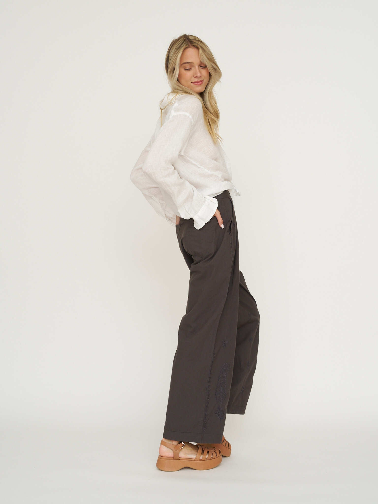 CP Shades Joss Top - Classic White Linen