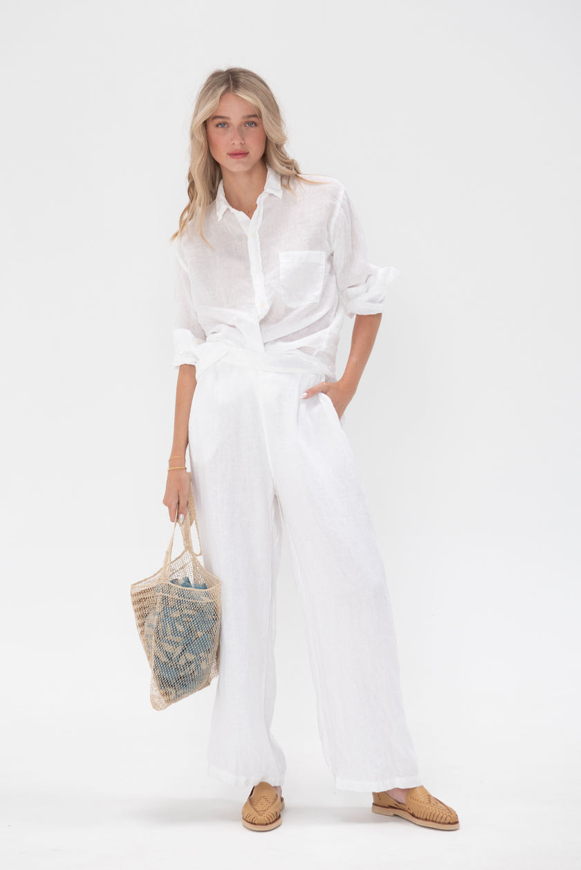 CP Shades Joss Top - Classic White Linen