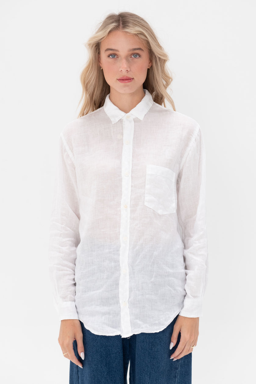 CP Shades Joss Top - Classic White Linen