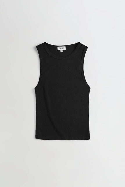 Asher Ruby Muscle Tee - True Black