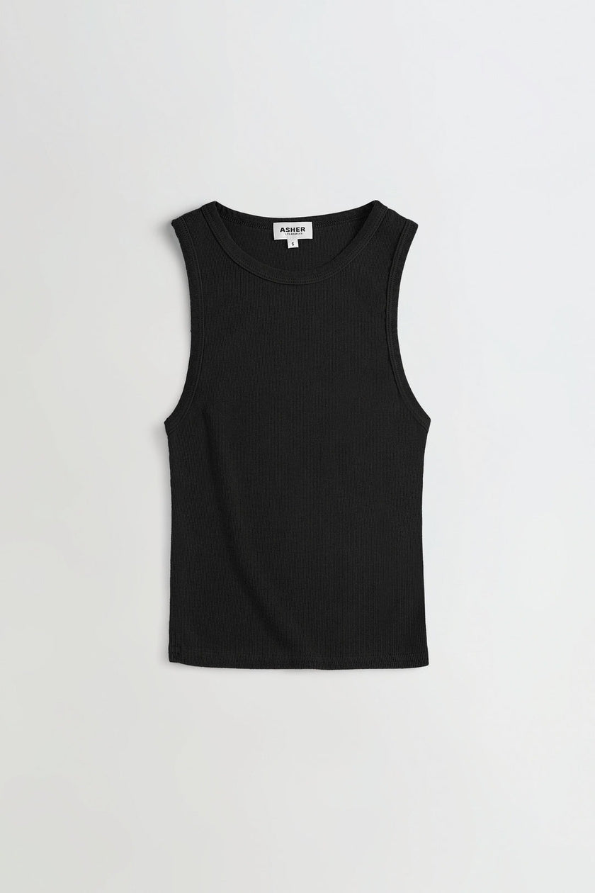 Asher Ruby Muscle Tee - True Black